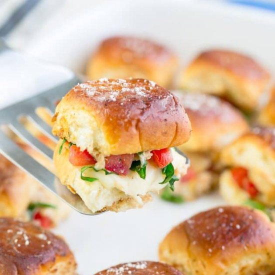 Chicken Bruschetta Sliders