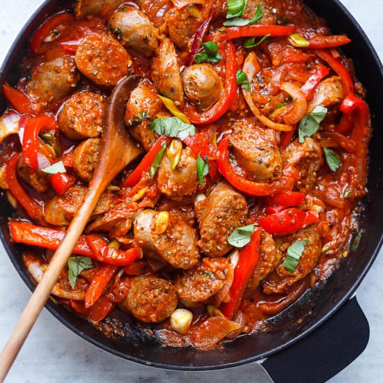 Italian Sausage and Peppers Skillet