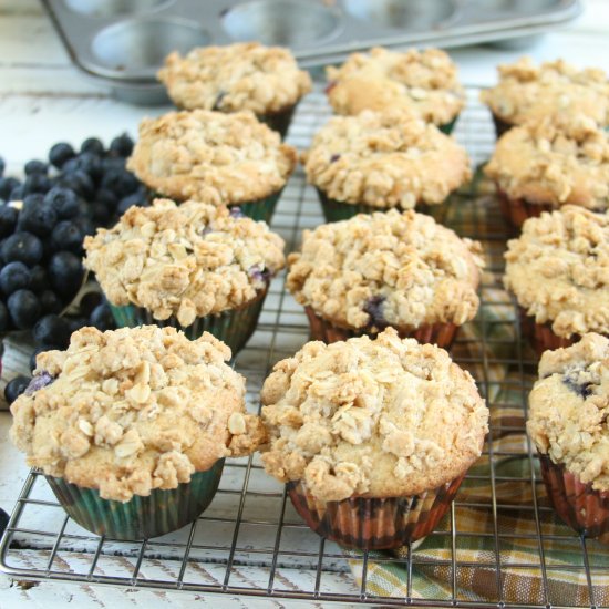 Rustic Blueberry Muffins