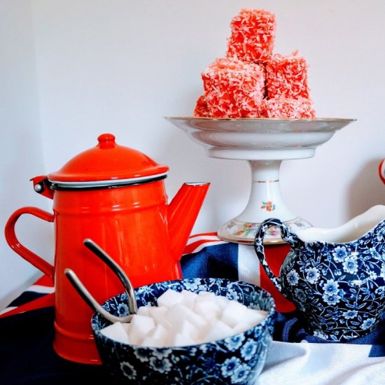 Pink Lamingtons