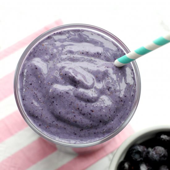 Low Sugar Blueberry Smoothie