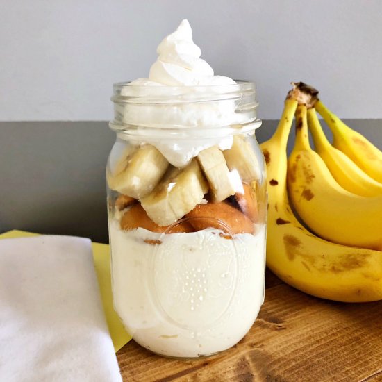 No Bake Banana Cheesecake