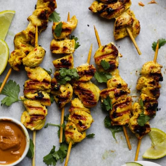 Chicken Satay Skewers