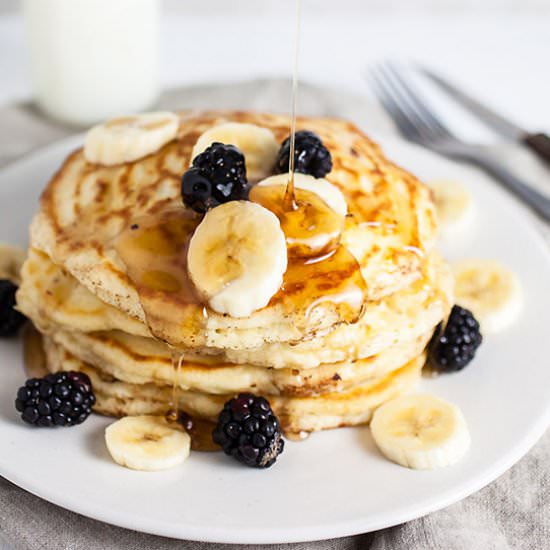 Old-Fashioned Banana Pancakes