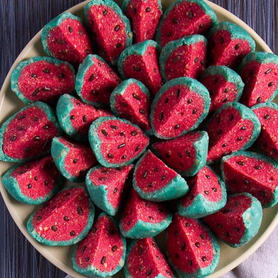 Watermelon Shaped Bites