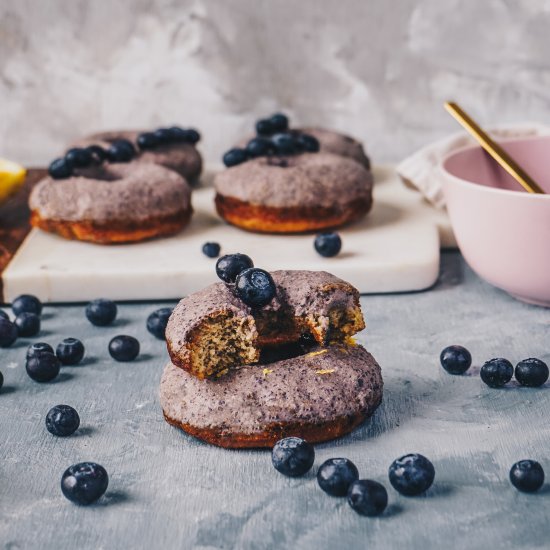 PALEO BLUEBERRY BANANA DONUTS GF