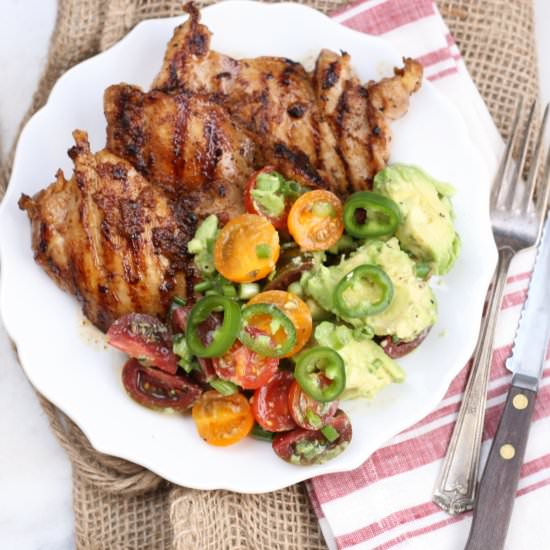 Southwestern Chicken Avocado salad