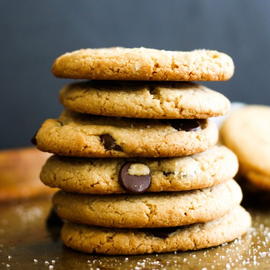 Chocolate Sea Salt Tahini Cookies