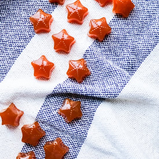 homemade mango gummy candy