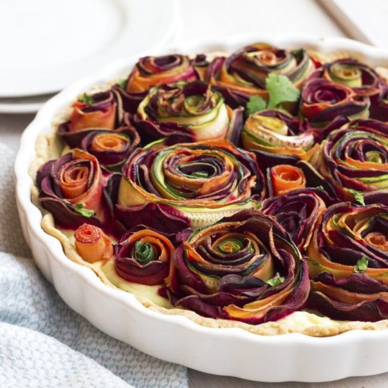 Vegetable Rose Tart