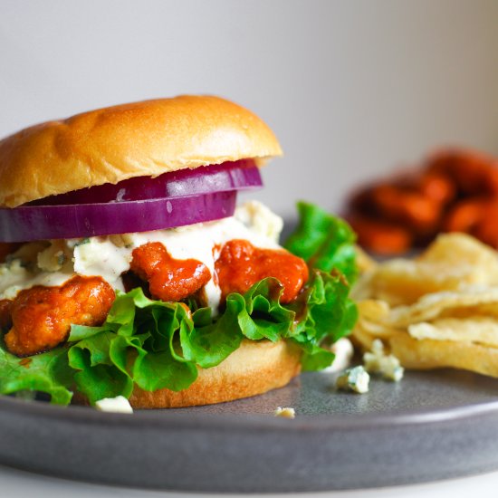 Crispy buffalo chicken sandwich