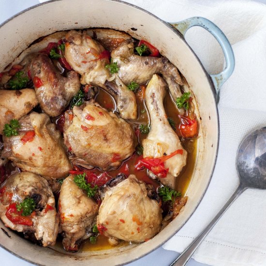 Italian Chicken With Peppers