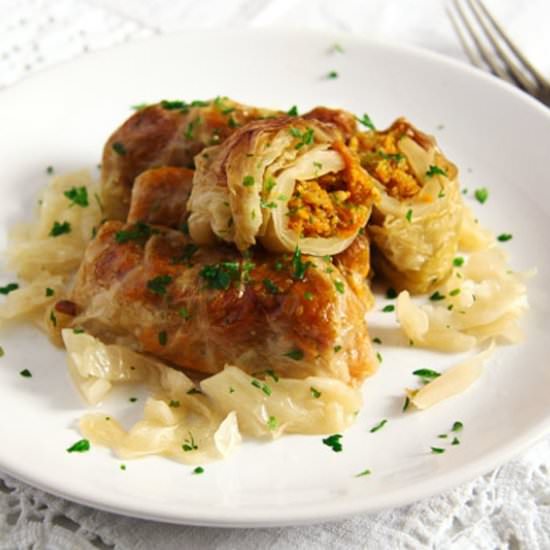 Vegan Cabbage Rolls with Amaranth