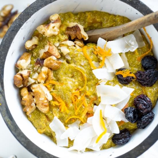 Turmeric Carrot Chia Pudding