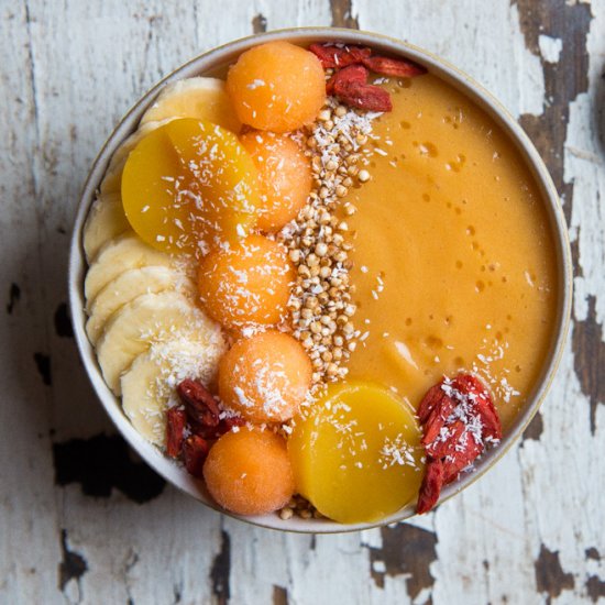 Baobab Tropical Fruit Smoothie Bowl