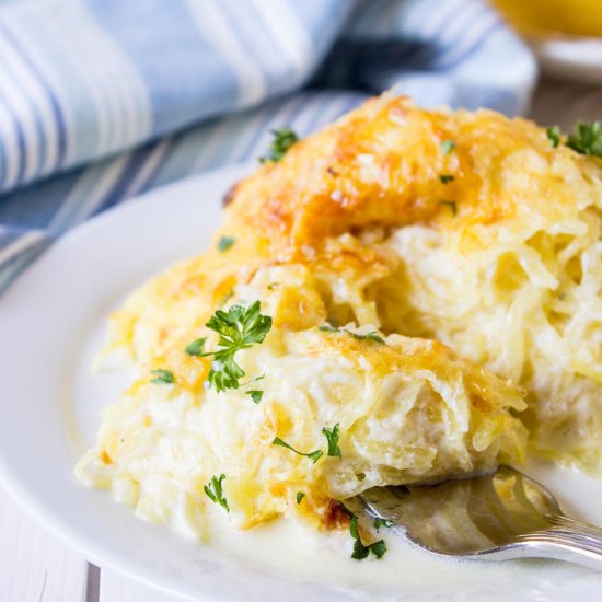 Spaghetti Squash Alfredo