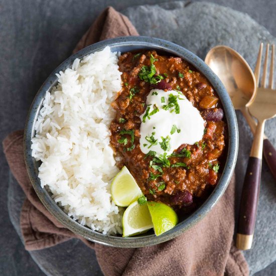 Dad’s Famous Chilli Con Carne