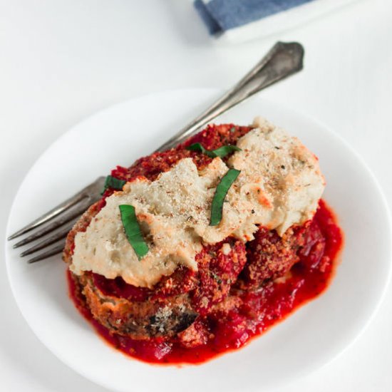 Vegan Fried Eggplant Casserole