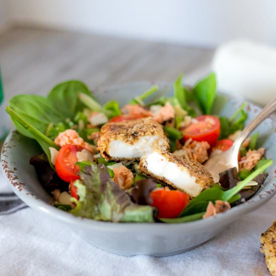 Almond Crusted Fried Goat Cheese