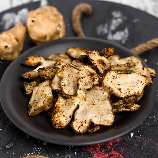 Baked Rosemary Sunchoke Chips