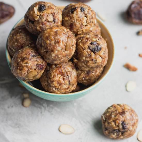 Trail Mix Date Energy Balls