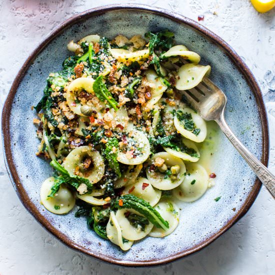 Orecchiette w/ Garlicky Kale