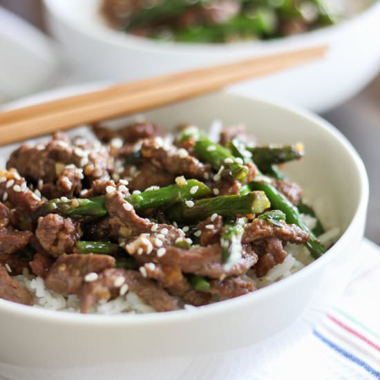 Beef Stir-Fry with Asparagus