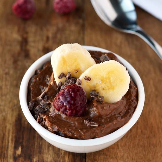 Chocolate Peanut Butter Avocado Pudding