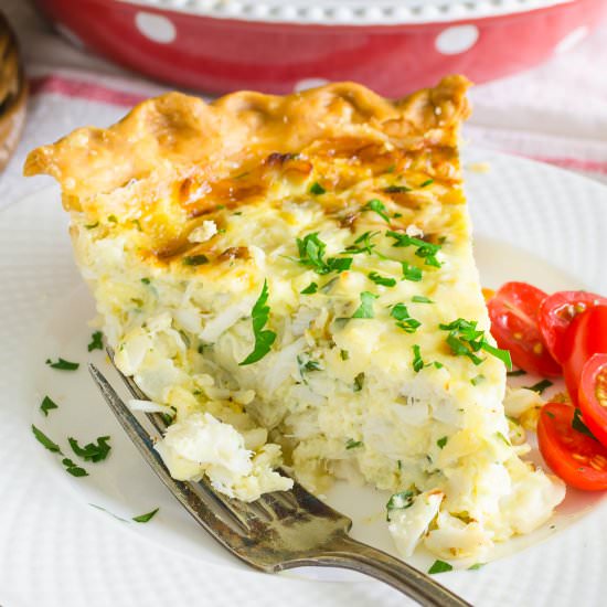 Rustic Crab Quiche