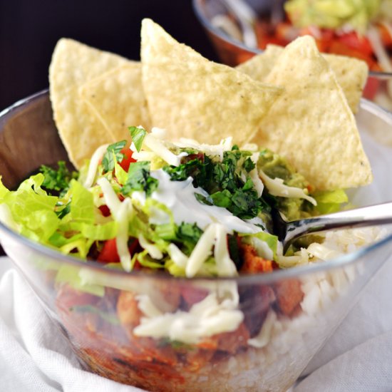 CHICKEN BURRITO BOWLS