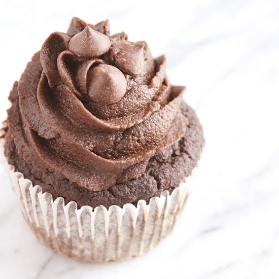 Vegan Double Chocolate Cupcakes