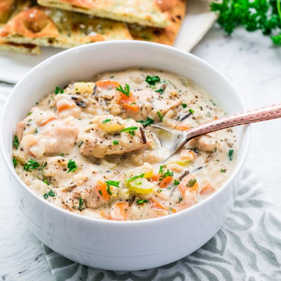 One Pot Turkey Wild Rice Soup