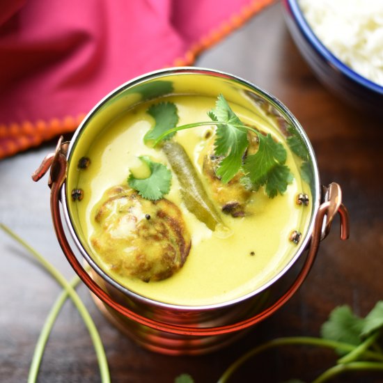 Yogurt Curry with No-Fry Fritters