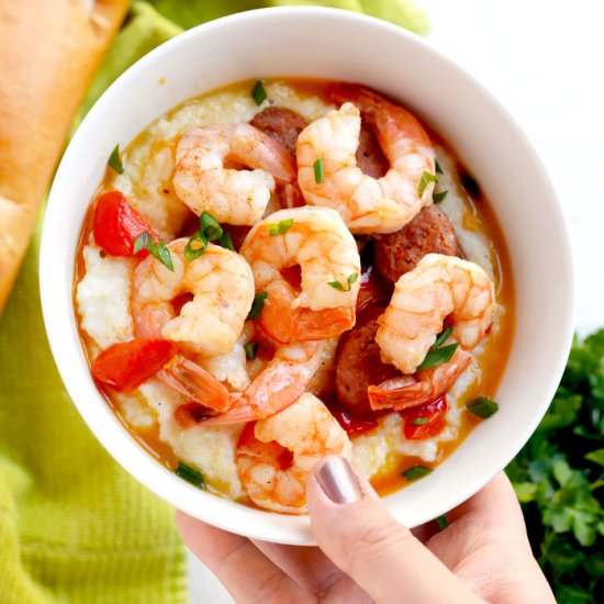 Cajun shrimp and grits