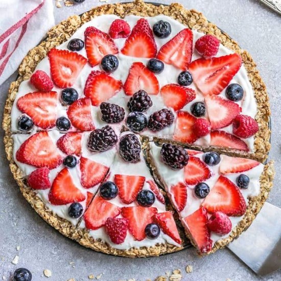 Red White and Blue Berry Pizza