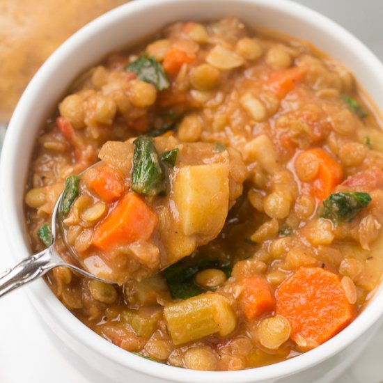 Hearty Vegan Lentil Soup