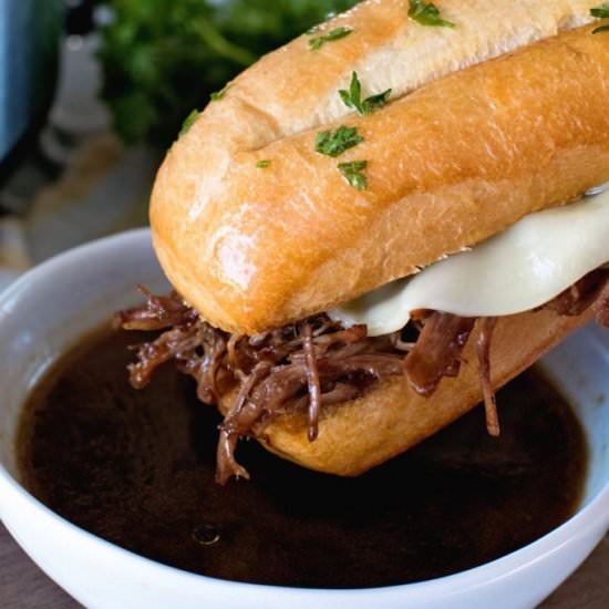 Pressure Cooker French Dip Sandwich