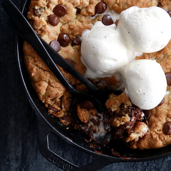 Chocolate Chip Skillet Cookie