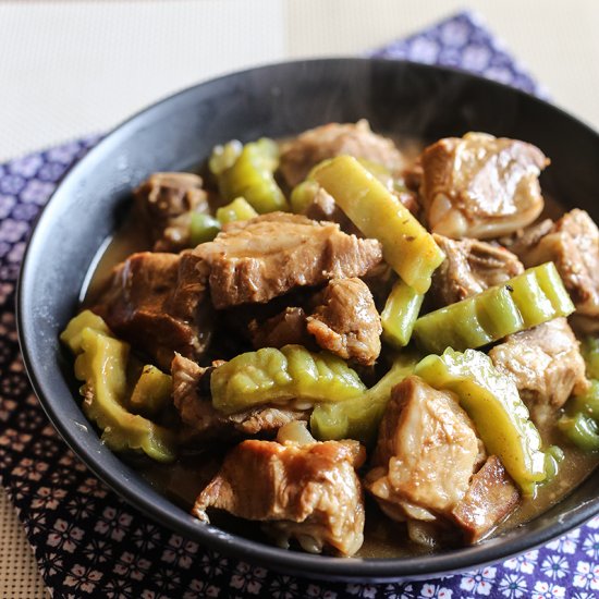 Braised Pork Ribs and Bitter Gourd