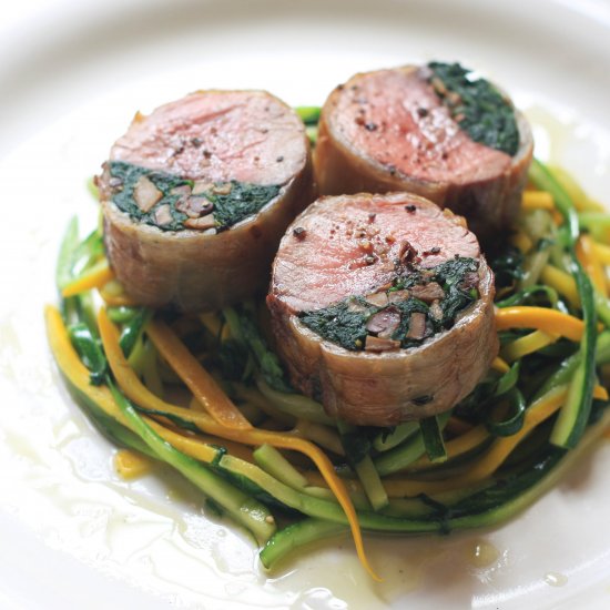 Stuffed Saddle of Lamb