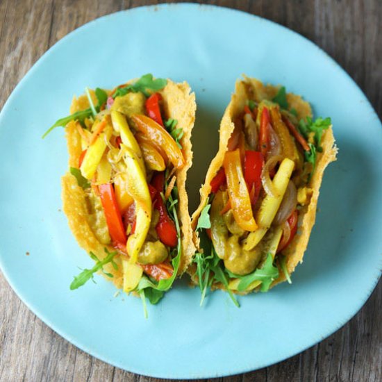 Vegan Veggie Parmos Tacos