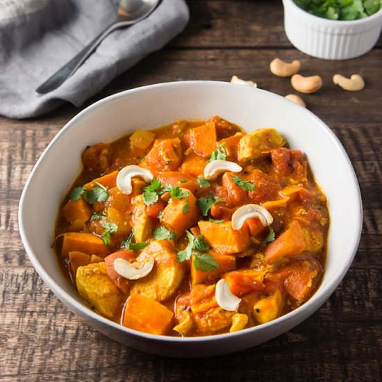 Easy Sweet Potato & Chicken Curry