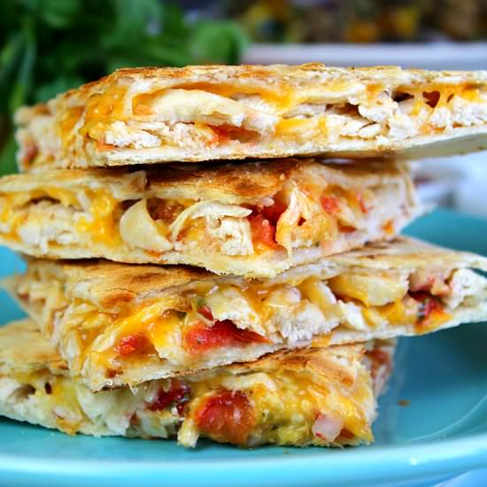 Chicken & Pico Quesadillas