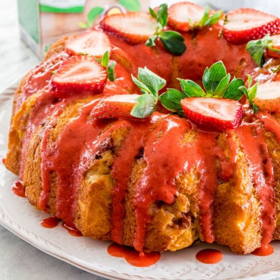 Strawberry Lemon Bundt Cake