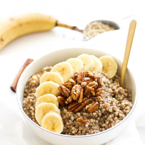 Banana Bread Buckwheat Bowl