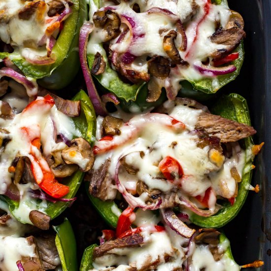 Philly Cheesesteak Stuffed Peppers