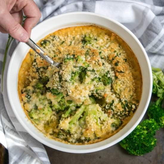 Skinny Broccoli Cheese Casserole