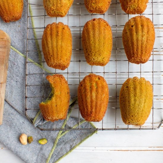 Pistachio Madeleines