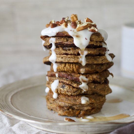 VG/GF Carrot Cake Pancakes