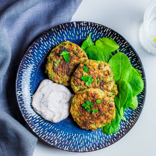 5 Ingredient Broccoli Cheddar Patty